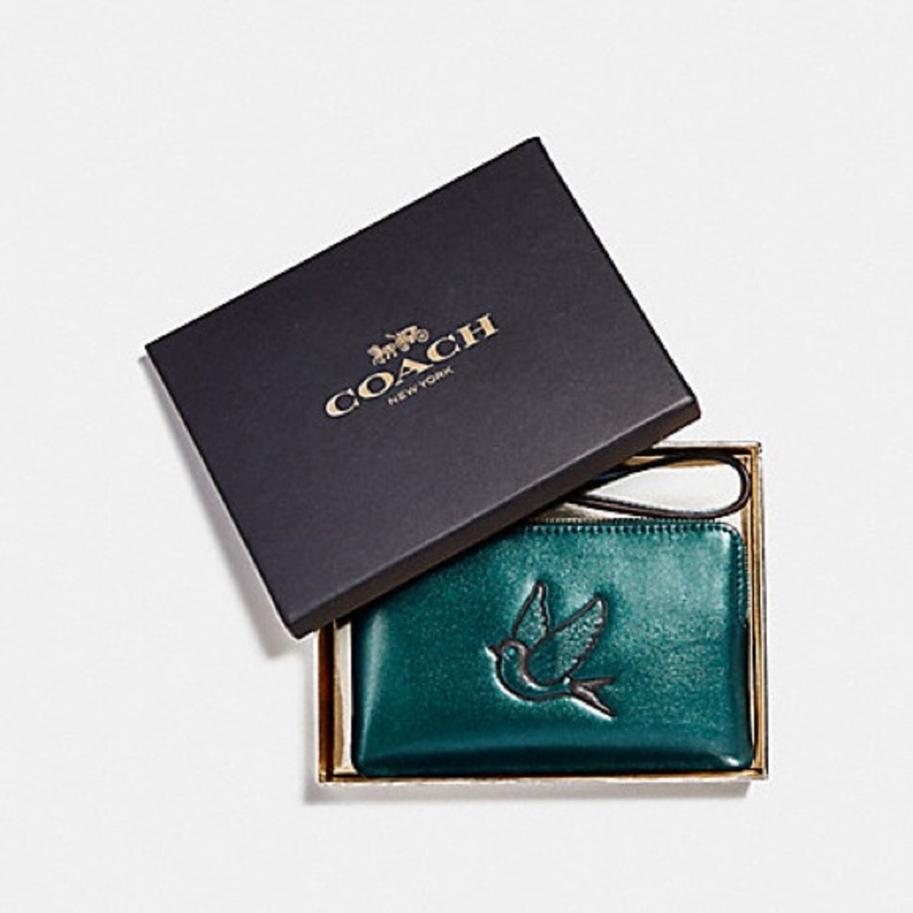 NWT Coach RARE gorgeous bird wristlet PRICE FIRM - Picture 6 of 6